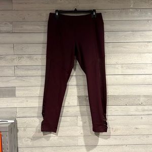 CALIA by Carrie Underwood maroon leggings